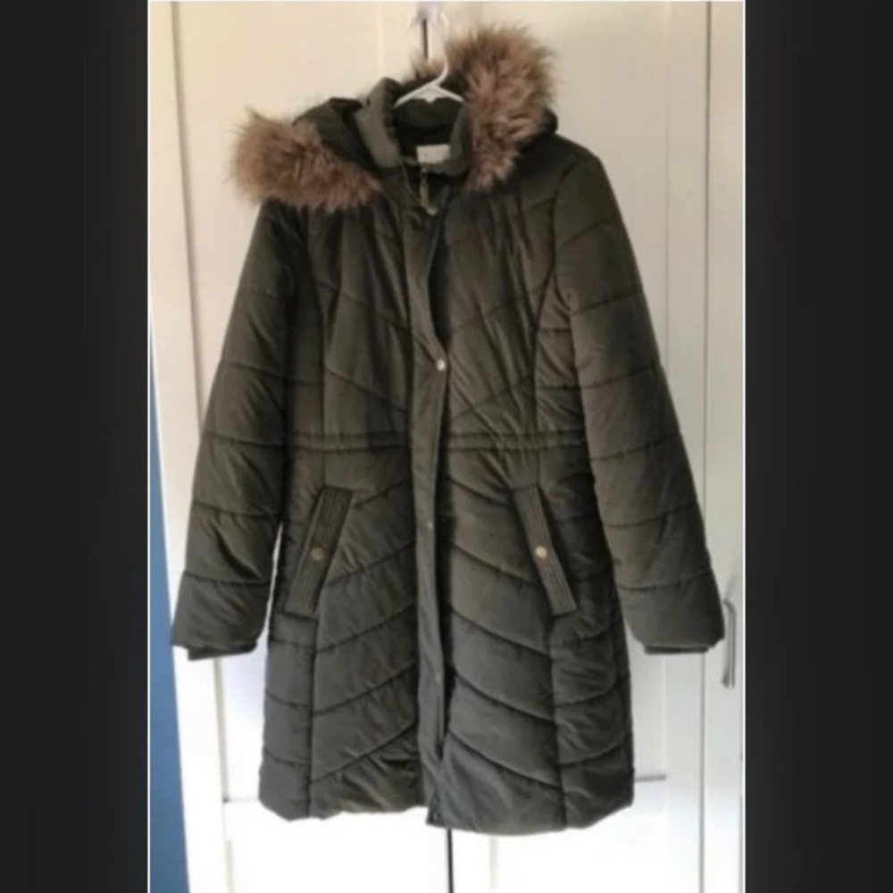 Olive parka